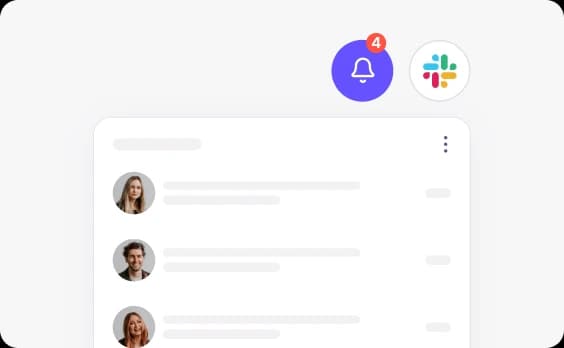 <span>Slack</span> delivers real-time project notifications to your team.