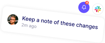 Keep a note of these changes